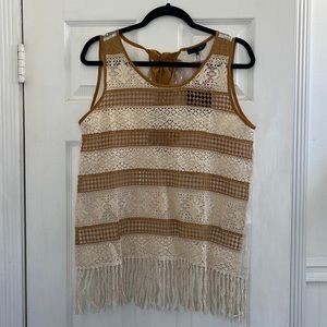 Ryu Lace Sleeveless Top, NWT